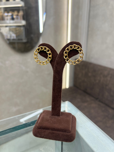 گوشواره کارتیر گرد( بدون اجرت)